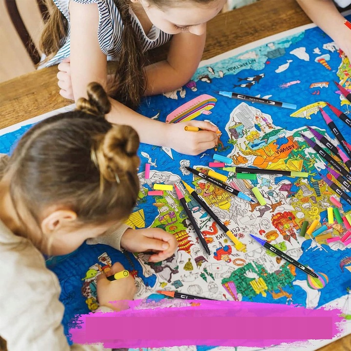 100 KOLORÓW DŁUGOPISY PISAKÓW DUAL BRUSH AKWARELI