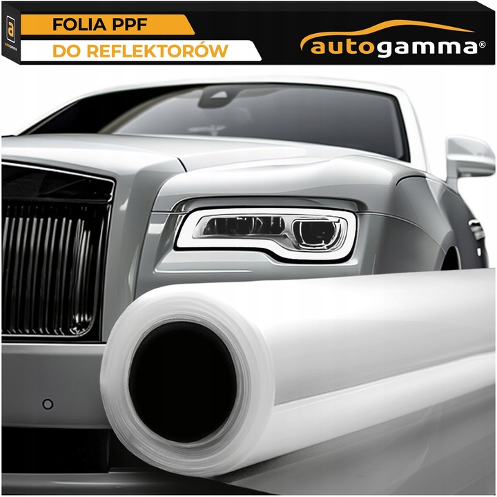 Folia PPF Do Reflektorów Lamp Samochodowych 30x100cm Premium Clear