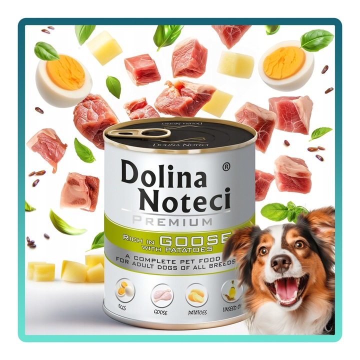 MOKRA KARMA DLA PSA DOLINA NOTECI PREMIUM PUSZKA PIES MIX SMAKÓW 10 X 800G