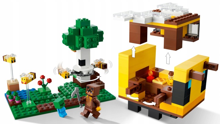 LEGO Minecraft Pszczeli ul 21241 + Plaża zółwi 30432