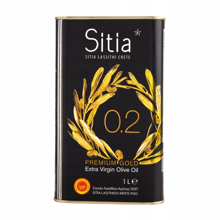 Grecka Oliwa z Oliwek Extra Virgin 1L Sitia Premium data produkcji 10/2024