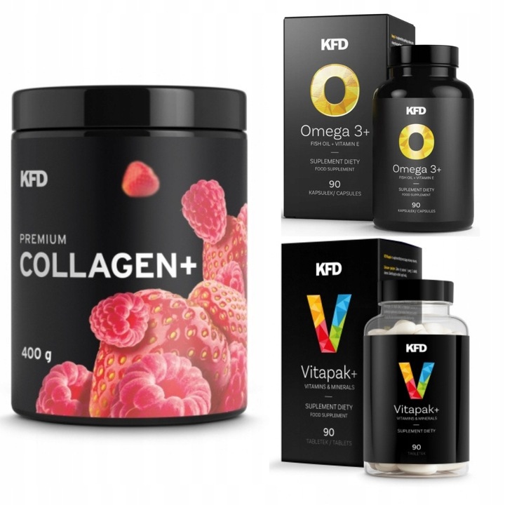 ZESTAW KFD ZDROWIE Kolagen Premium + Omega 3 + Witaminy