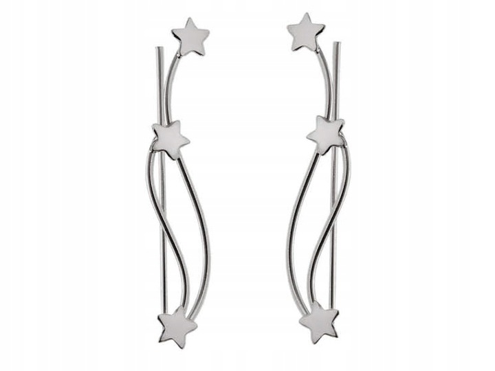 KOLCZYKI NAUSZNICE GWIAZDY GWIAZDKI STAR k2459