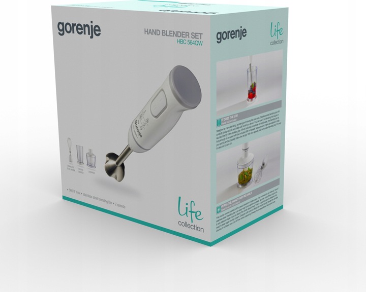 Blender ręczny Gorenje HBC564QW 560W Akcesoria