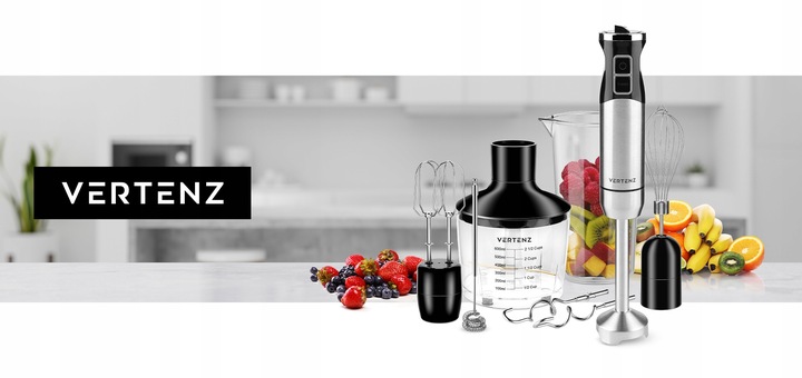 Blender Ręczny Wielofunkcyjny VERTENZ 50 1400W Tytanowe Ostrza Titan 50