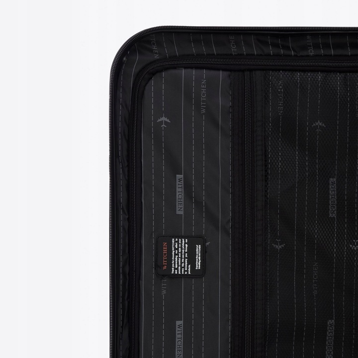 WITTCHEN mała walizka z ABS-u z żebrowaniem czarna