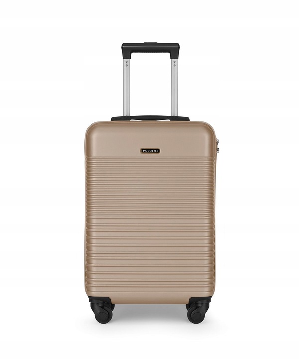 Walizka Kabinowa Podróżna Na Kółkach Twarda PUCCINI Szampańska ABS028C-6C
