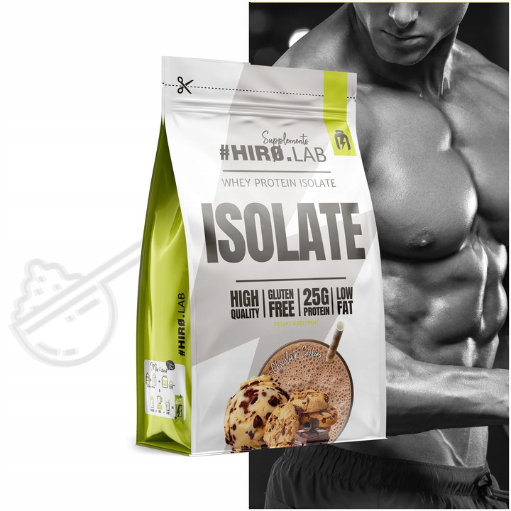 Izolat Białka BIAŁKO 700 g WPI Whey Protein Isolate Czekolada ciastko HIRO