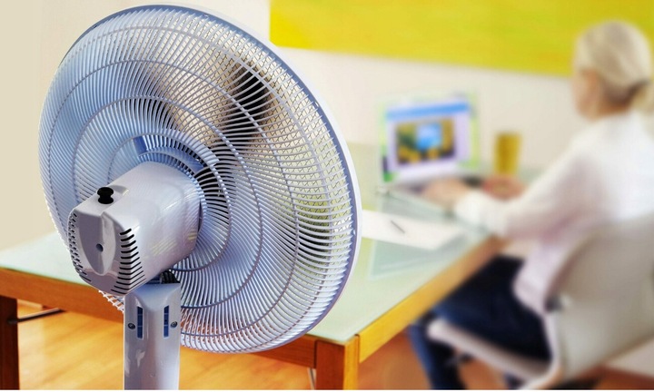 CICHY MOCNY WENTYLATOR WIATRAK PODŁOGOWY BLAUPUNKT ASF701 40dB 55W PILOT