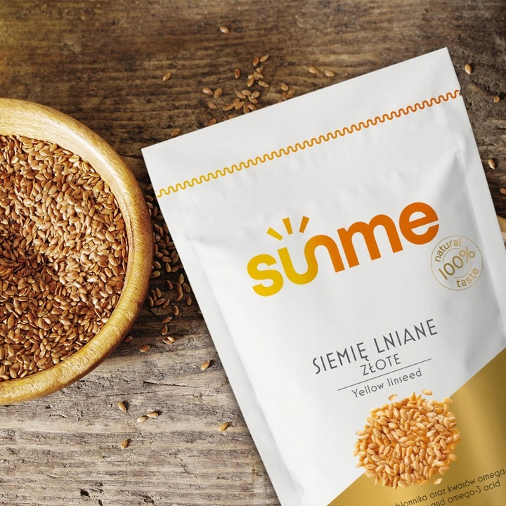 SIEMIĘ LNIANE ZŁOTE 5kg Kraj: POLSKA Czyste 100%