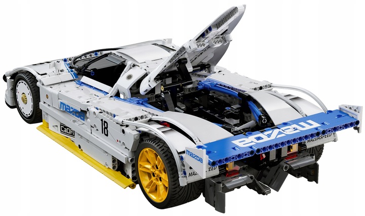 KLOCKI CADA MAZDA 787B AUTO SPORTOWE 50 CM 1:10 WYŚCIGÓWKA 1797 ELEMENTÓW