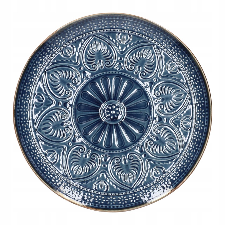 Talerz INDIE obiadowy granatowy 27 cm