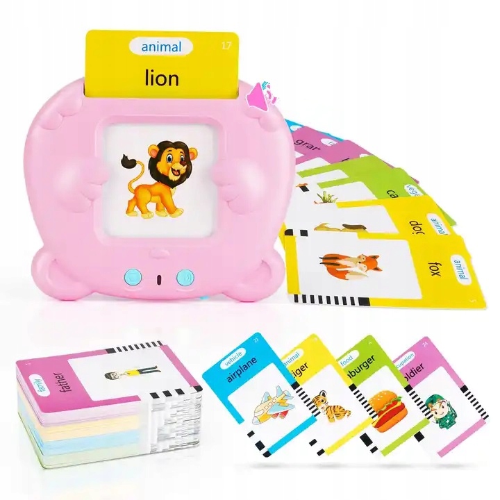 ZABAWKA DO NAUKI ANGIELSKIEGO DUŻO SŁÓWEK PREZENT DLA 3 4 5 6 7 8 LATKA