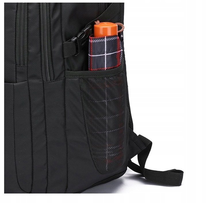 Plecak szkolny wielokomorowy czarny