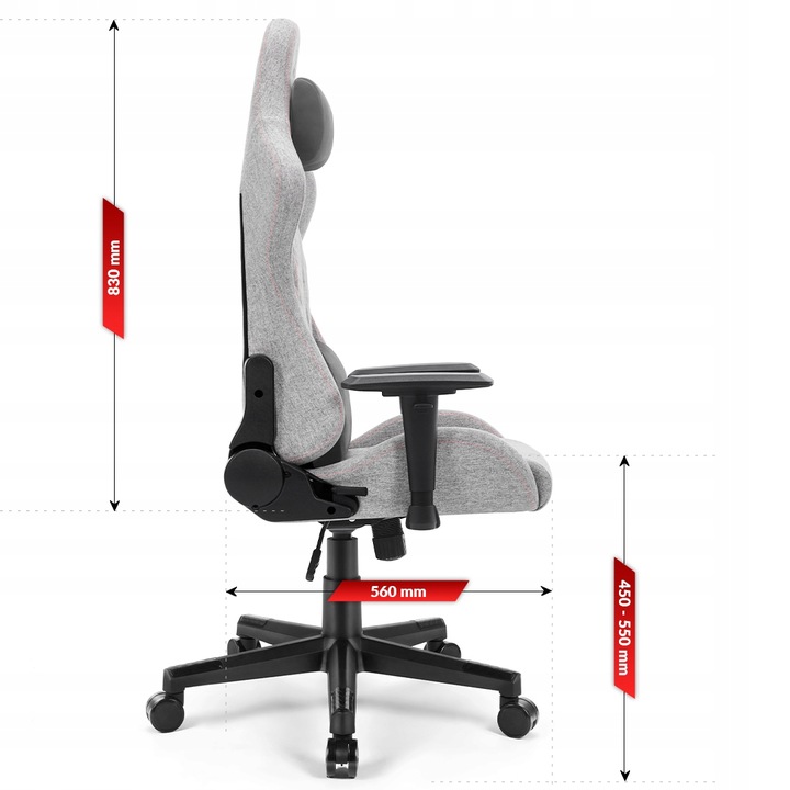 FOTEL GAMINGOWY DLA GRACZA BIUROWY HELL'S