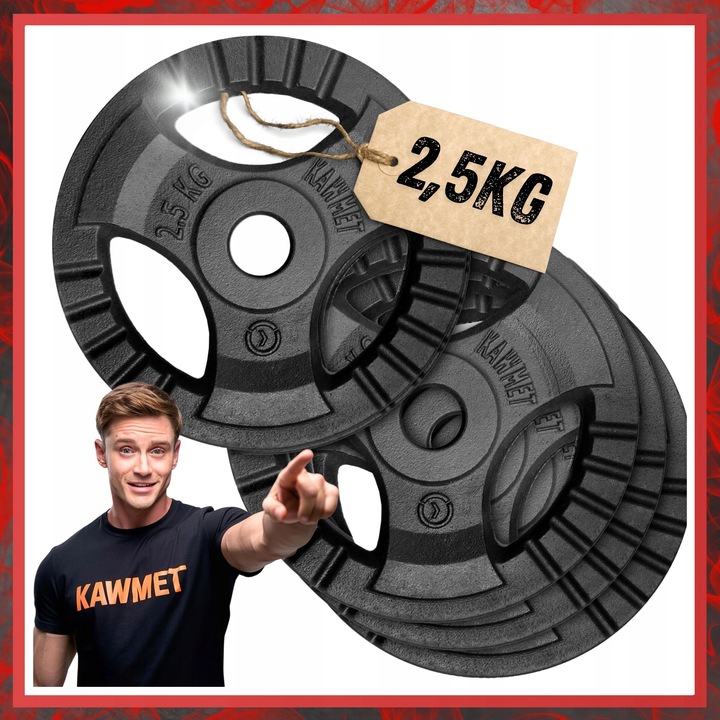 Zestaw 10 kg obciążenia żeliwne kierownica siłownia domowa fitness 4x2,5kg