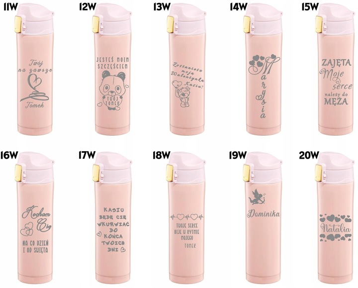 Kubek Termiczny z grawerem 420ml Twój Tekst dla Nauczyciela prezent