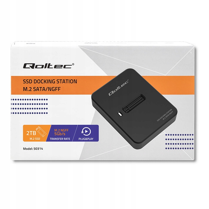 Qoltec Stacja dokująca dysków SSD M.2 SATA NGFF USB 3.1