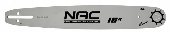 Prowadnica do piły spalinowej 1x łańcuch 0,325” 16" 40cm 66zp ORYGINAŁ NAC