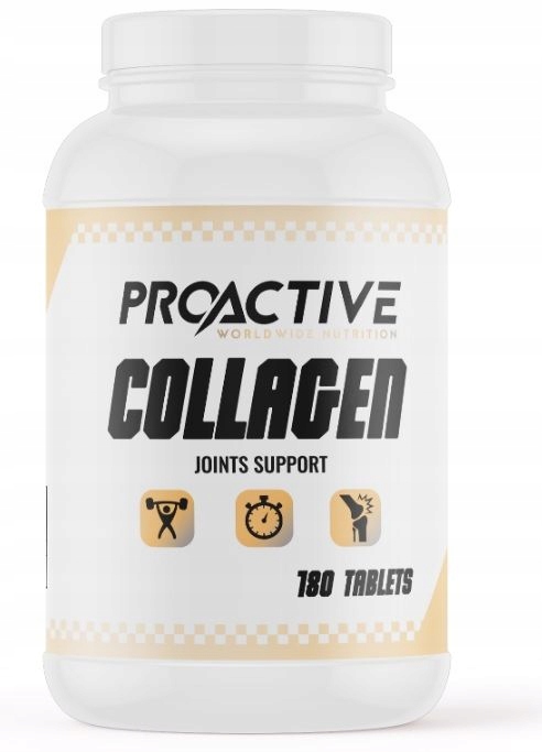 KOLAGEN mocne kości stawy WITAMINA C Proactive Collagen 180 tabletek