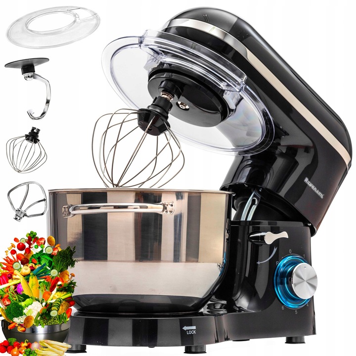 ROBOT KUCHENNY PLANETARNY MIKSER DUŻA MISA CZARNY RAVANSON RP2500B