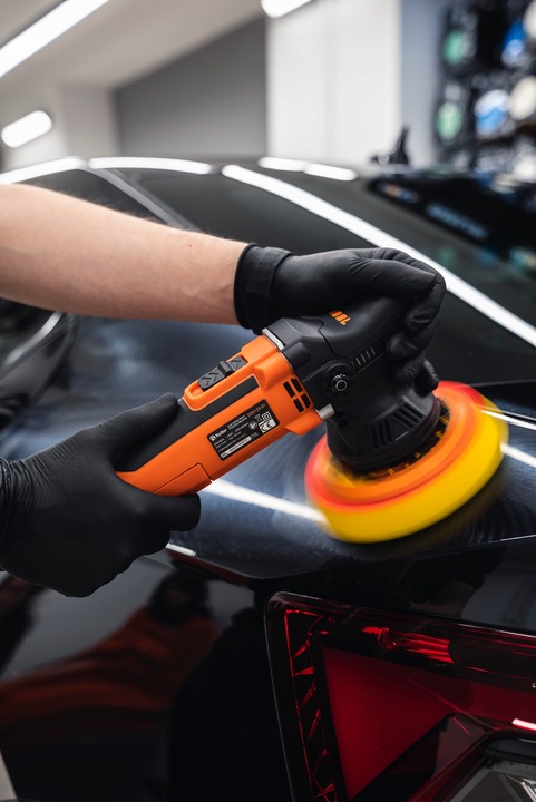 ADBL ROLLER MASZYNA POLERSKA 9MM zestaw na mocne zarysowania pasta + futro