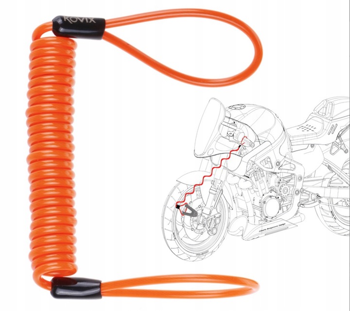 Blokada tarczy hamulcowej z alarmem KOVIX KT6/KD6