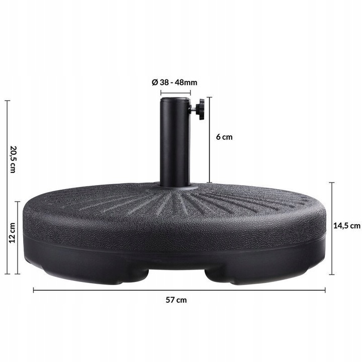 PODSTAWA POD PARASOL OGRODOWY STOJAK UCHWYT BAZA