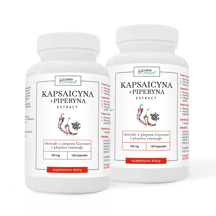 Kapsaicyna+Piperyna EXTRACT ODCHUDZANIE 120 kaps