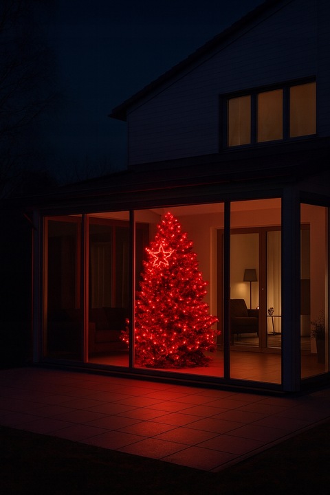 Lampki Choinkowe 500 LED Światełka na Choinkę Czerwone