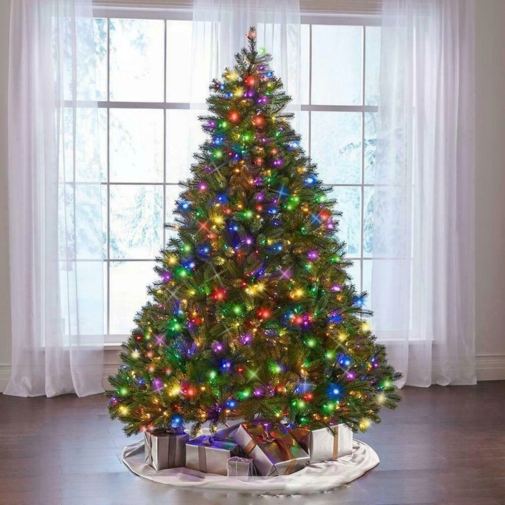 LAMPKI CHOINKOWE 200 LED ZEWNĘTRZNE WEWNĘTRZNE 20M OŚWIETLENIE ZIMNE