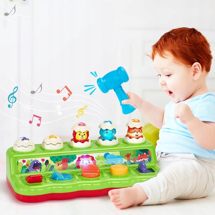 WYSKAKUJĄCE ZWIERZĄTKA INTERAKTYWNA ZABAWKA GRA ZRĘCZNOŚCIOWA POP-UP