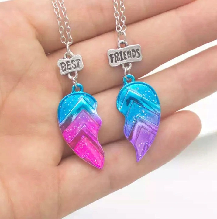 ŁAŃCUSZKI DLA PRZYJACIÓŁKI BFF SERCE SERCA FRIENDS