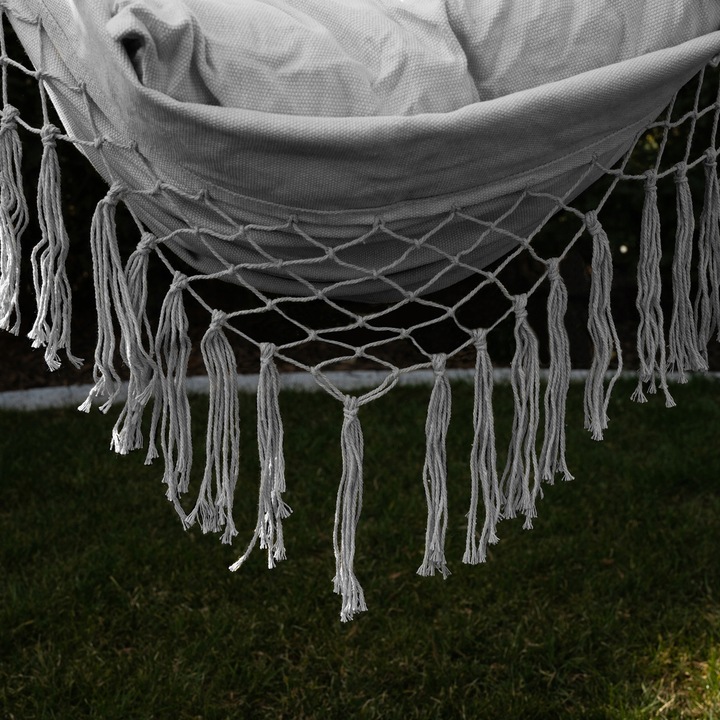 Krzesło Brazylijskie Fotel Wiszący Huśtawka Hamak Ogrodowy Bujany Kokon XXL