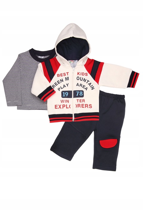 KOMPLET NIEMOWLĘCY CHŁOPIĘCY 3-6M (68CM)