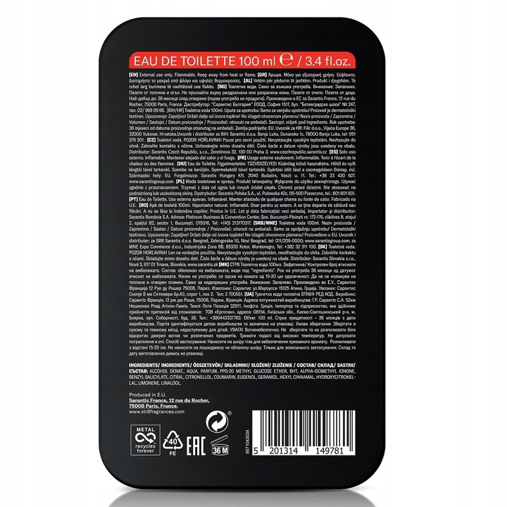 STR8 RED CODE WODA TOALETOWA 100ML DLA MĘŻCZYZN