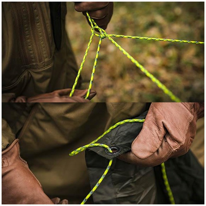 Linka Atwood 550 Rope Paracord 4mm/30m Neon Green