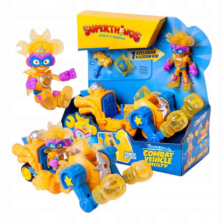 SUPERTHINGS Kazoom Power Pojazd Bojowy Kid Multy Vehicle Figurka Zings