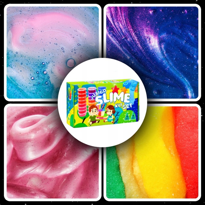 SLIME WIELKI ZESTAW DO ROBIENIA GLUTÓW 128W1 IDEALNY PRZENT DLA DZIECI XXL