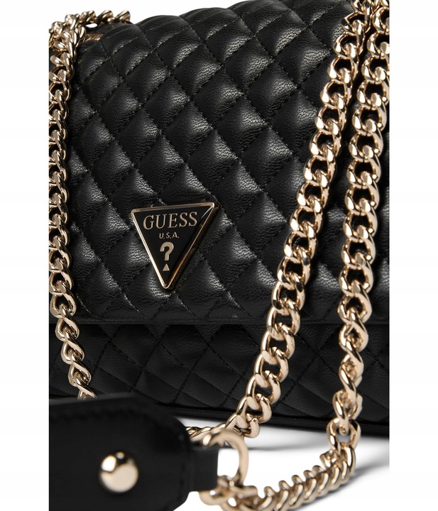 Guess Torebka Damska mała pikowana listonoszka HWEQG9 54121 Czarna