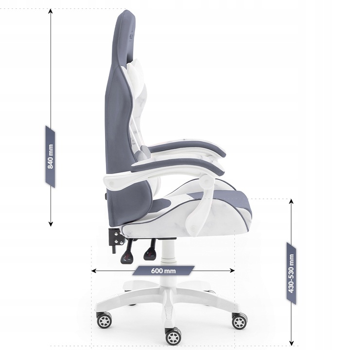 FOTEL GAMINGOWY DLA GRACZA BIUROWY HELL'S