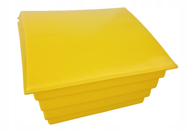 POJEMNIK skrzynia piasek piach sól drogową sorbent 70L PPM 70 litrów ŻÓŁTY