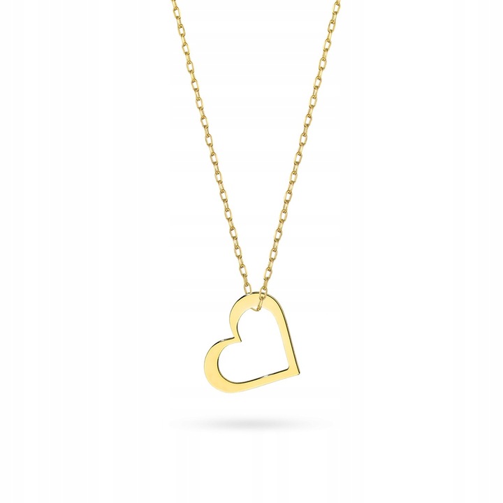 Złoty Łańcuszek z ZAWIESZKĄ SERCE 333 na prezent