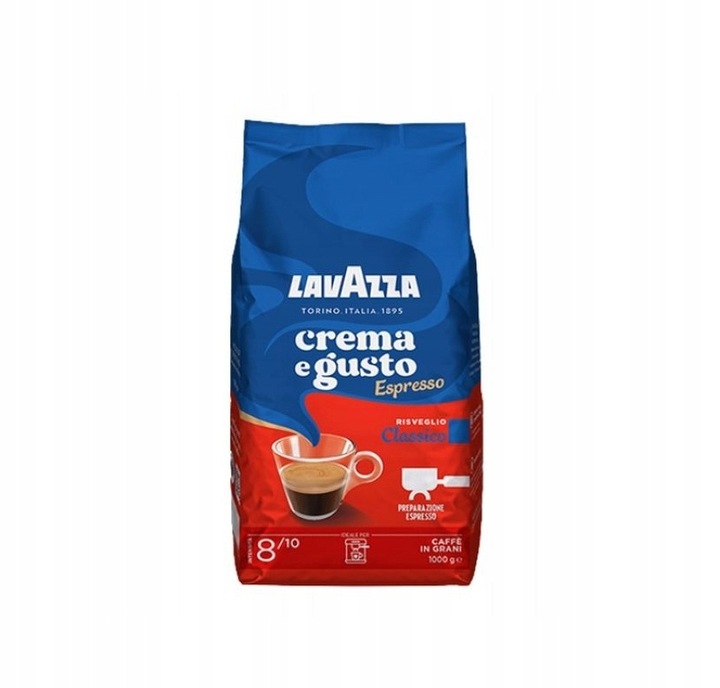 Na włoski rynek IT Kawa ziarnista Crema e Gusto Classico 1kg - Lavazza