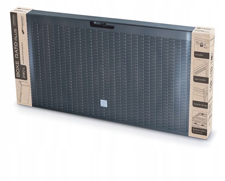 Skrzynia ogrodowa Boxe Rato Plus 290l Antracyt - Prosperplast MBRP290-S433