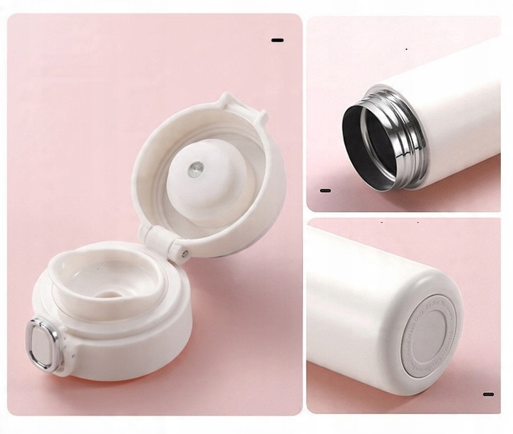 KUBEK TERMICZNY LED BUTELKA PRÓŻNIOWA 420 ML