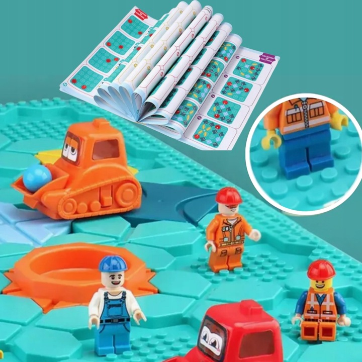 Gra Logiczna dla Dzieci Tor Przeszkód Plansza Koparki Zabawka Edukacyjna 3+