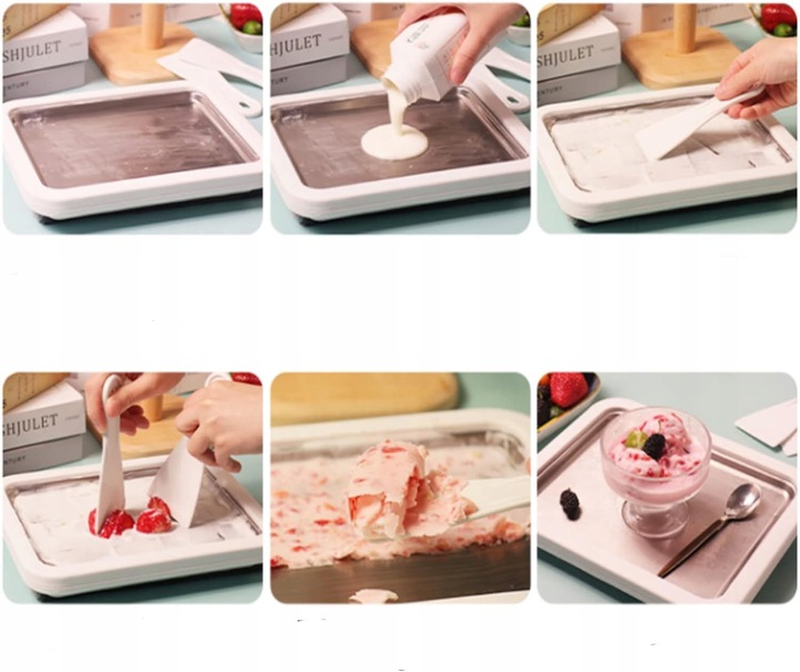 MASZYNA DO LODÓW TAJSKICH MASZYNKA DO ROBIENIA LODÓW LODY TAJSKIE ICE CREAM