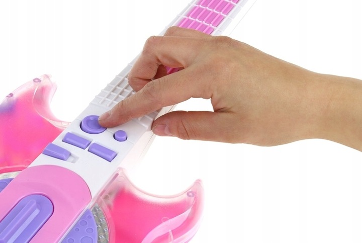 Gitara Rockowa Elektryczna Świecąca Okulary z Mikrofonem dla Dzieci