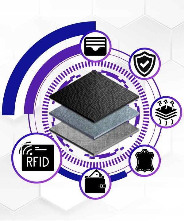 Portfel męski elegancki mały slim wallet Peterson na suwak na karty RFID